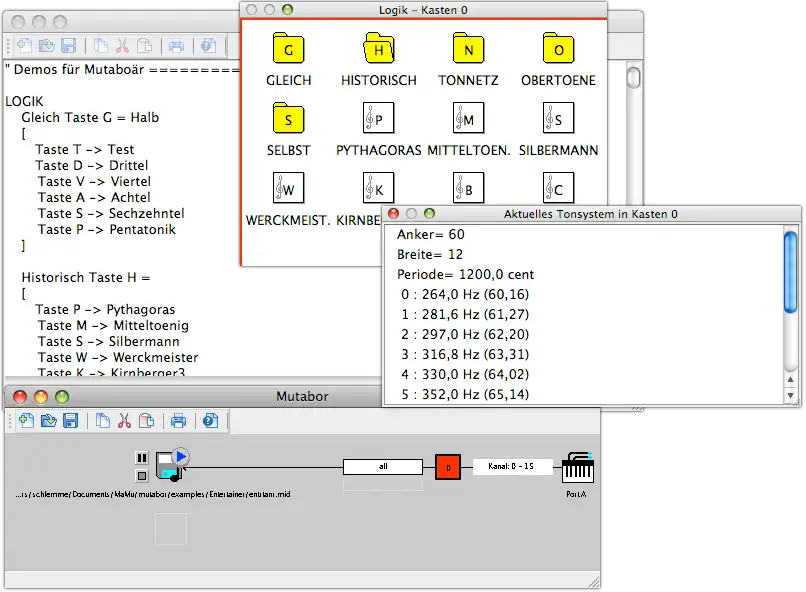 Web ツールまたは Web アプリ Mutabor をダウンロード