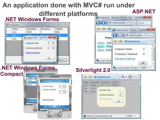 Télécharger l'outil Web ou l'application Web MVC#