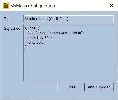 Download web tool or web app MxMenu