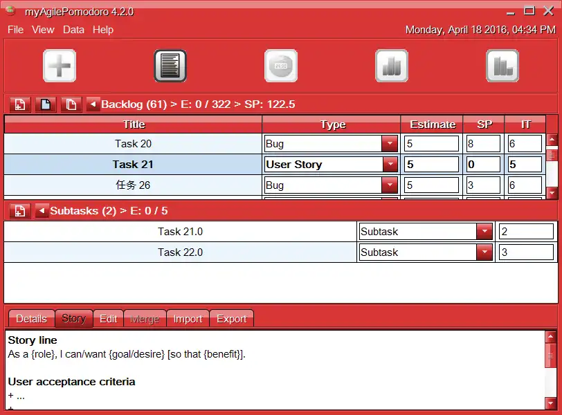 Download webtool of webapp myAgilePomodoro