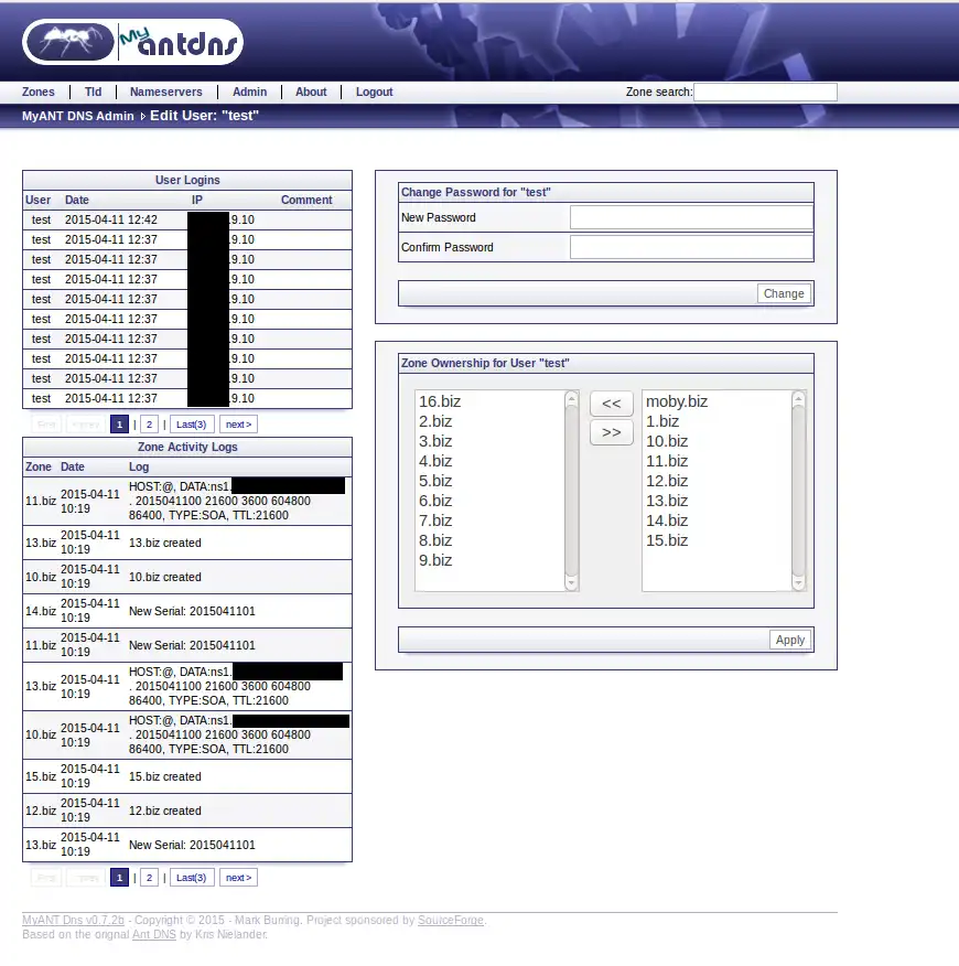 Download web tool or web app MyANT DNS
