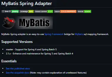 Download web tool or web app MyBatis Spring Adapter