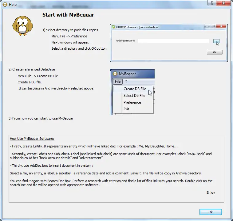Download web tool or web app MyBeggar