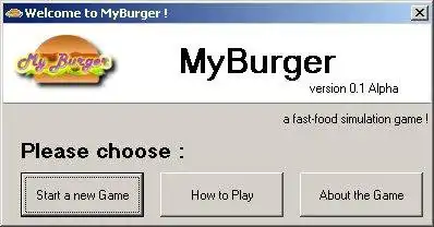 Загрузите веб-инструмент или веб-приложение MyBurger для работы в Windows онлайн через Linux онлайн