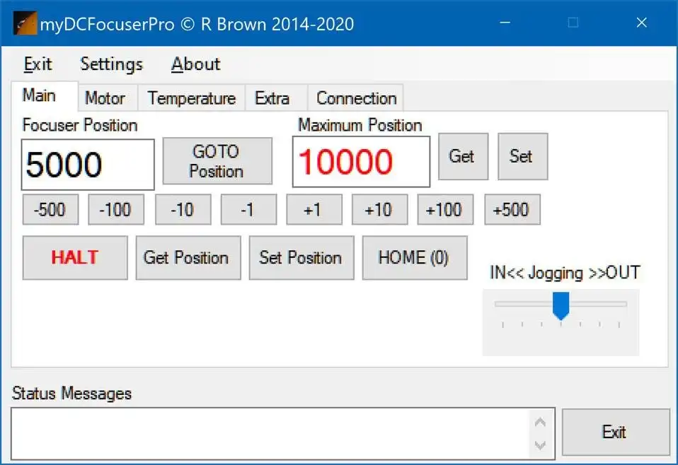 Download web tool or web app myDCFocuser Arduino Relative DC Focuser 