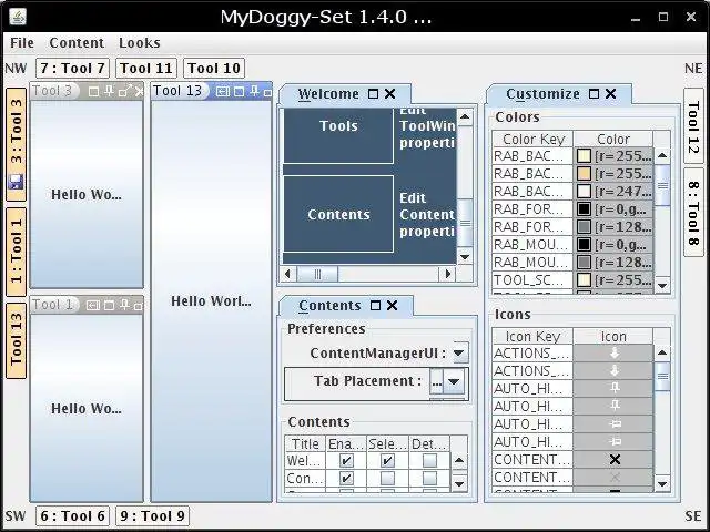 Download web tool or web app MyDoggy - My Java Docking Framework