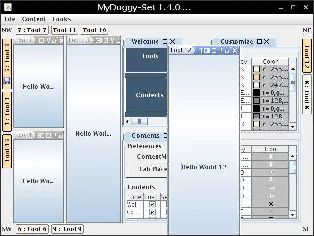 Download web tool or web app MyDoggy - My Java Docking Framework