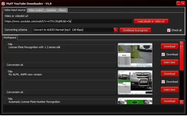 Download web tool or web app MyFF Youtube Downloader