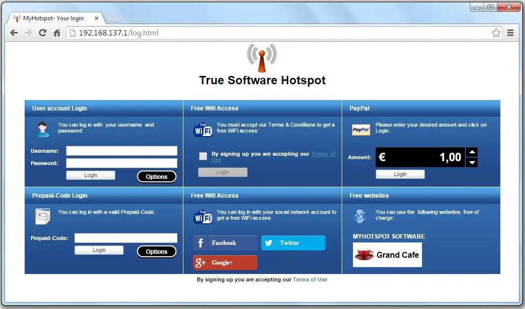 Unduh alat web atau aplikasi web MyHotspot