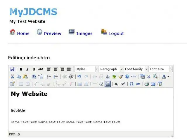 Unduh alat web atau aplikasi web MyJDCMS