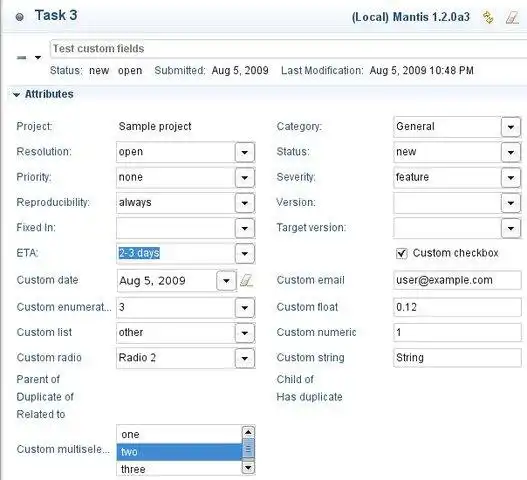 Download web tool or web app Mylyn - Mantis Connector