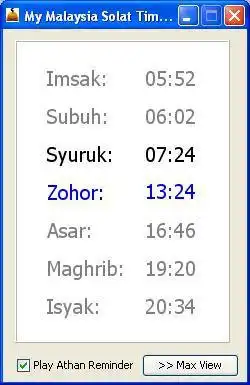 Download web tool or web app My Malaysia Solat Time (PC/Mac)