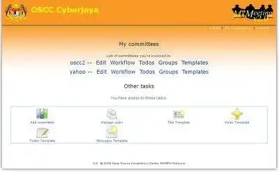 Unduh alat web atau aplikasi web MyMeeting