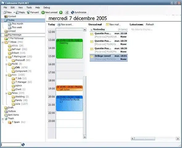 Download webtool of webapp MyOE.NET e-mail/ical/gcal-client