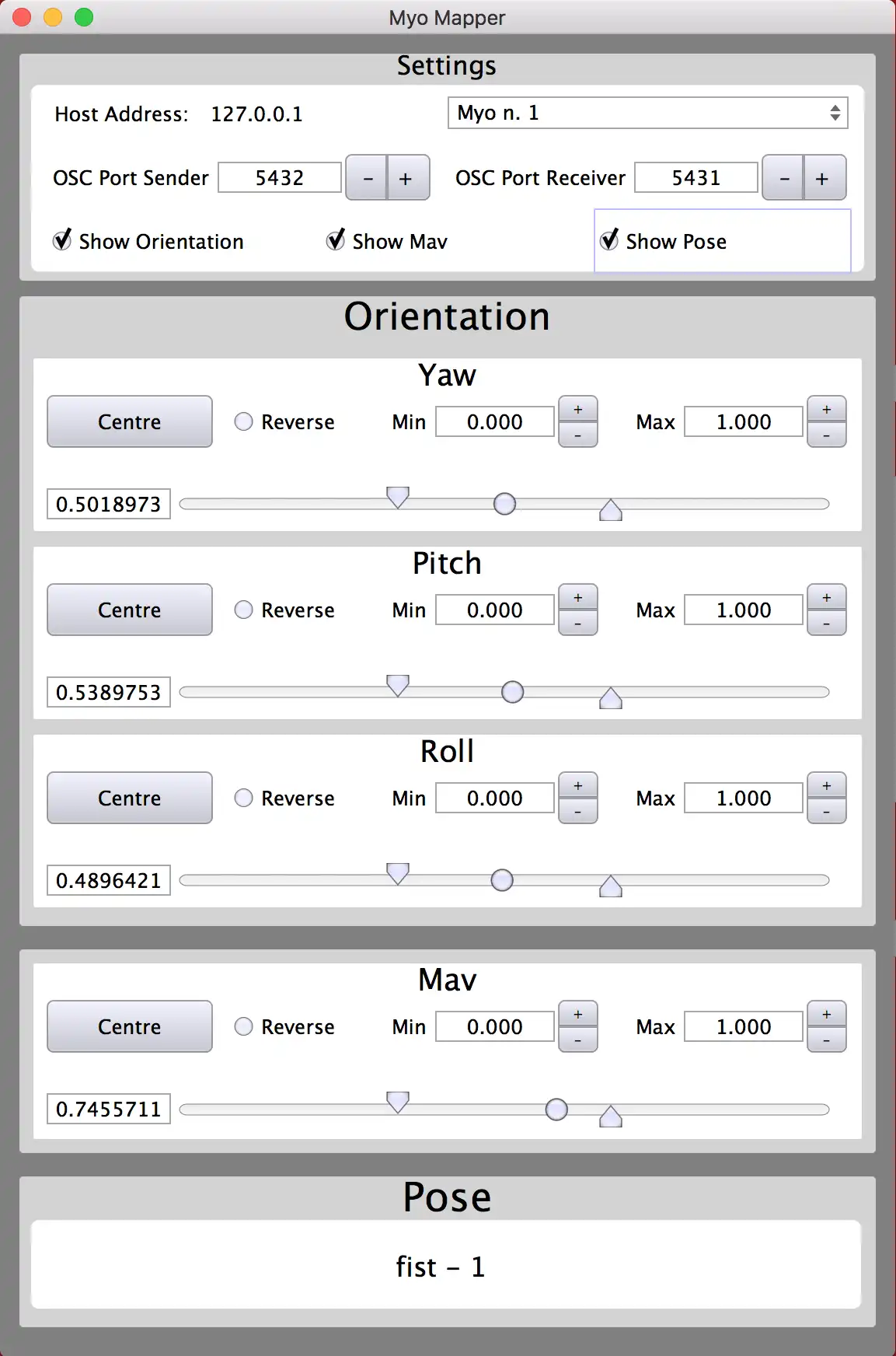 Download webtool of webapp Myo Mapper