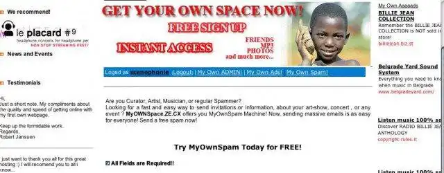 Download web tool or web app MyOWNSpace