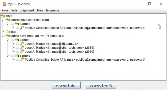 Descargue la herramienta web o la aplicación web MyPGP