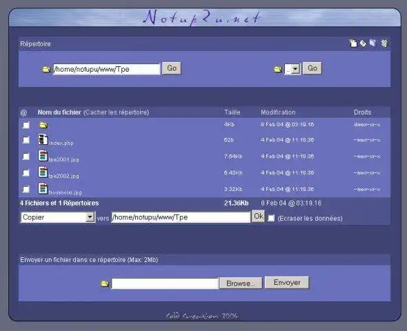 Download web tool or web app MyPhpExplorer