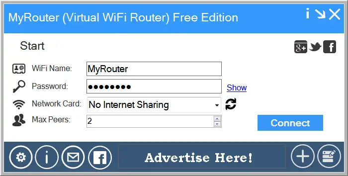 Download web tool or web app MyRouter