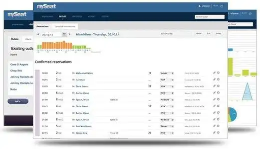 Download web tool or web app mySeat Restaurant Reservation System