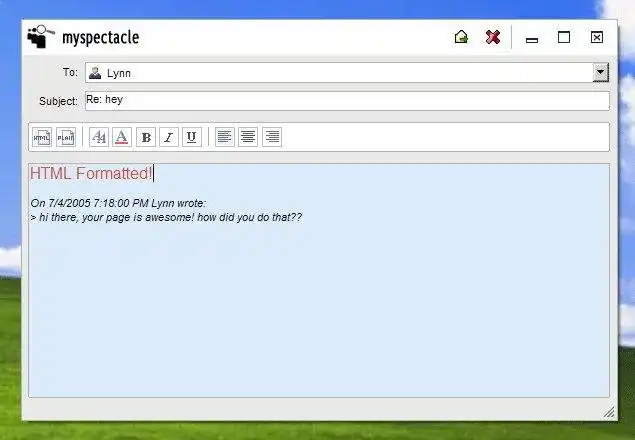 Download web tool or web app MySpectacle