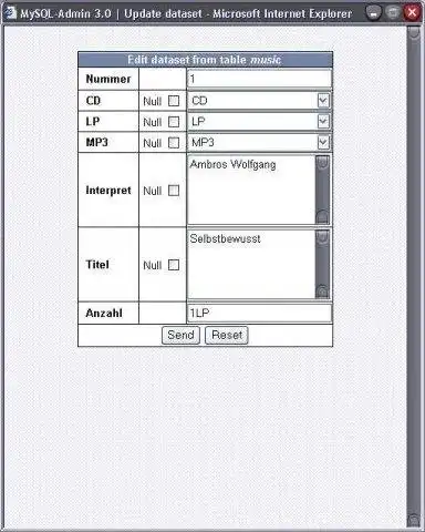 Mag-download ng web tool o web app MySQL-Admin