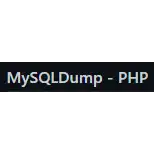 Free download MySQLDump - PHP Linux app to run online in Ubuntu online, Fedora online or Debian online