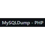 Muat turun percuma MySQLDump - aplikasi PHP Linux untuk dijalankan dalam talian di Ubuntu dalam talian, Fedora dalam talian atau Debian dalam talian