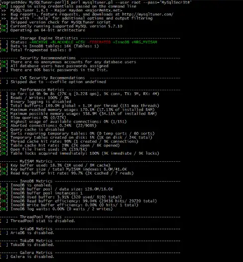 Baixe a ferramenta da web ou o aplicativo da web MySQLTuner