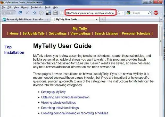 Mag-download ng web tool o web app na My Telly