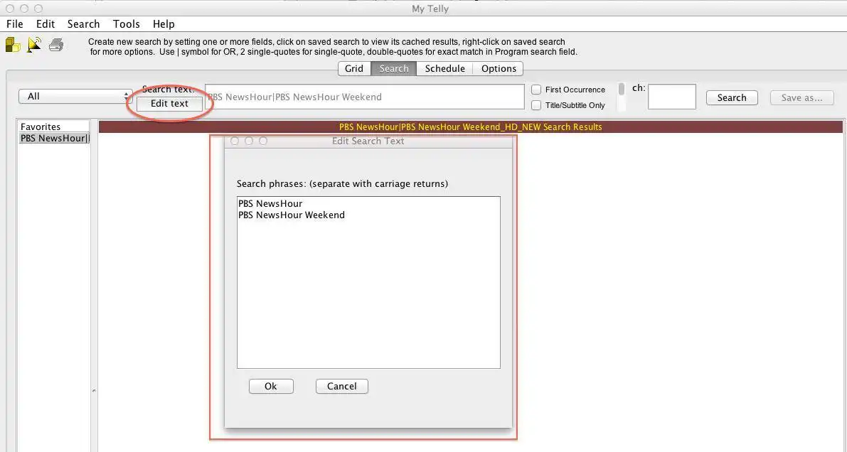 Download web tool or web app My Telly
