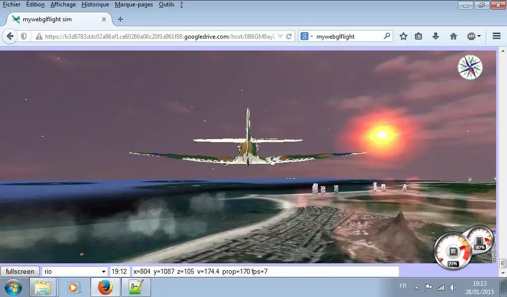 Download web tool or web app mywebglflight_chung to run in Linux online