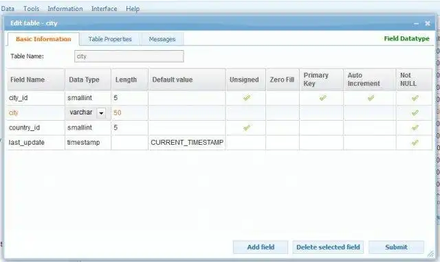 Download web tool or web app MyWebSQL