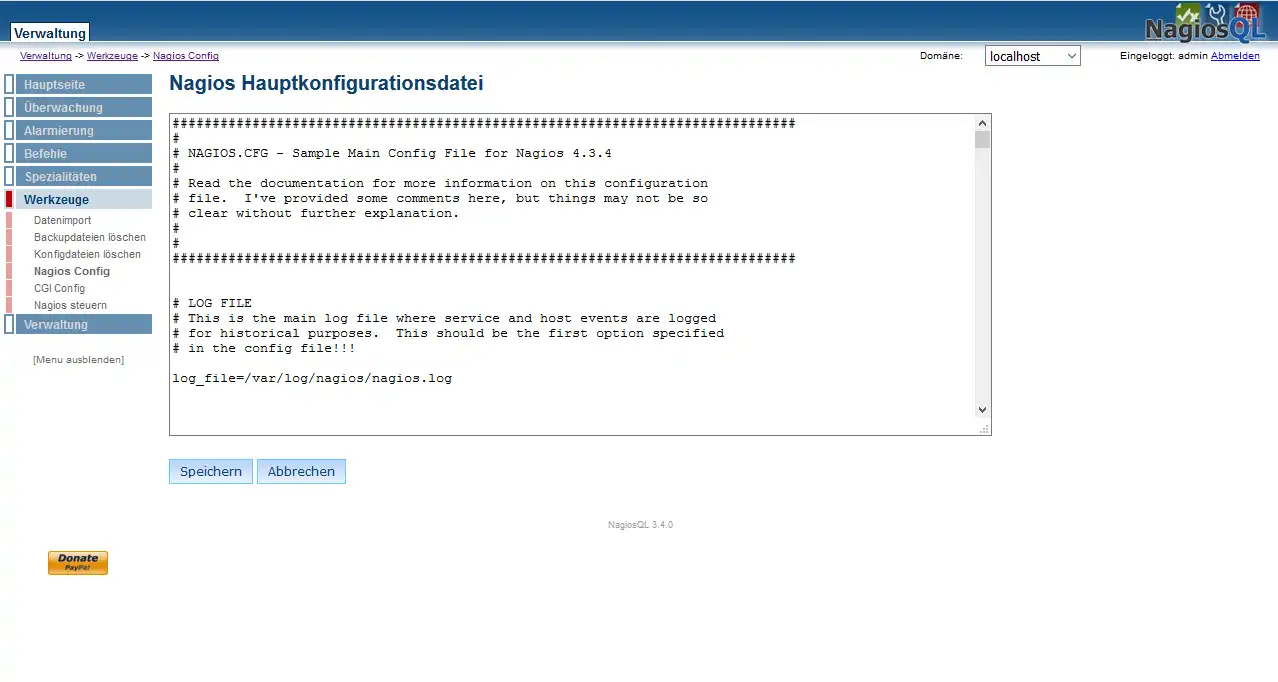 Descargar la herramienta web o la aplicación web NagiosQL - herramienta de configuración de Nagios