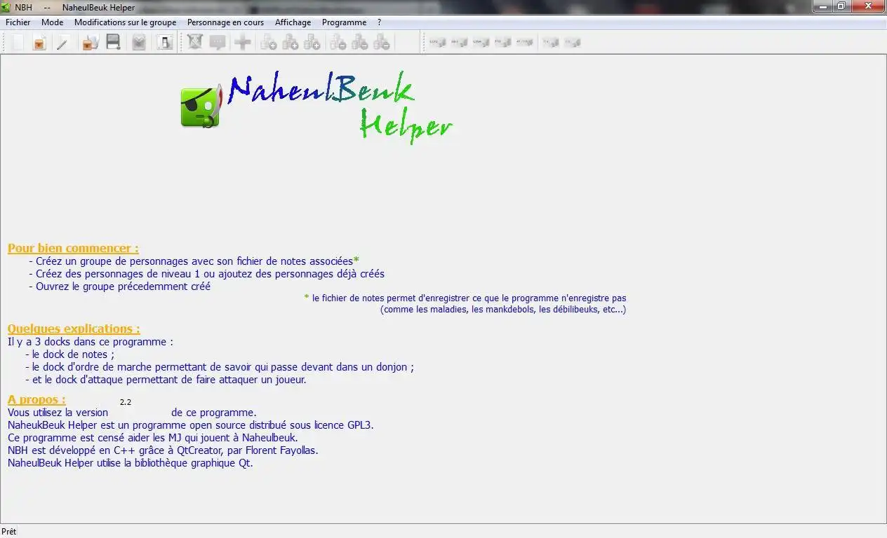 Загрузите веб-инструмент или веб-приложение Naheulbeuk Helper для работы в Windows онлайн через Linux онлайн