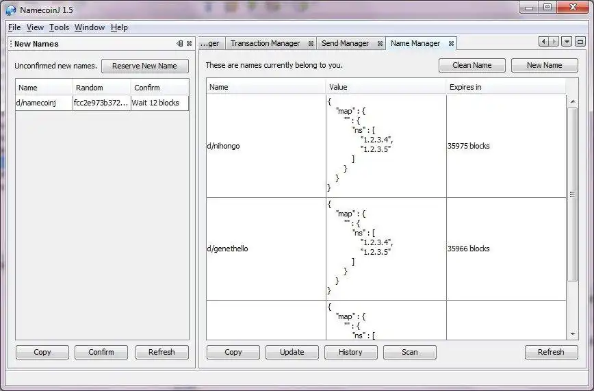 Télécharger l'outil Web ou l'application Web NamecoinJ