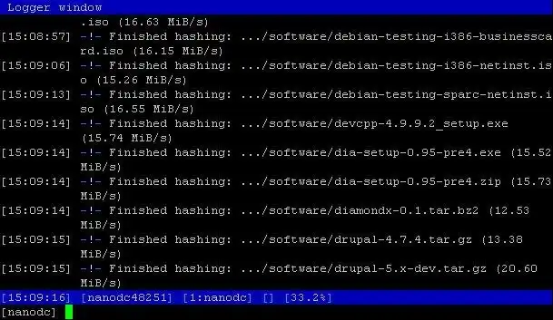 Mag-download ng web tool o web app nanodc - ang ncurses dc++ client