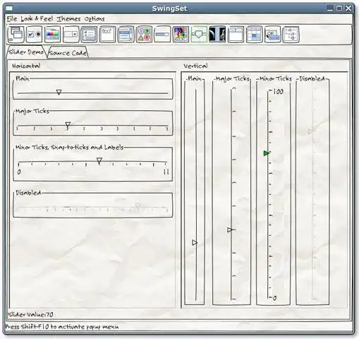 Unduh alat web atau aplikasi web Napkin Look and Feel for Swing untuk dijalankan di Windows online melalui Linux online