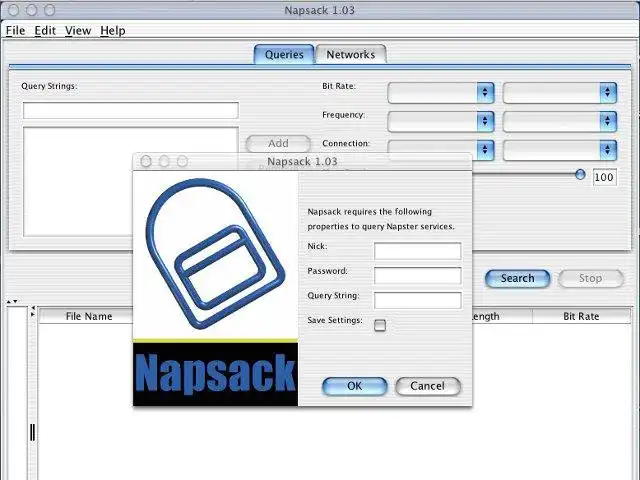Download web tool or web app Napsack