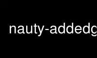 Esegui nauty-addedgeg nel provider di hosting gratuito OnWorks su Ubuntu Online, Fedora Online, emulatore online Windows o emulatore online MAC OS