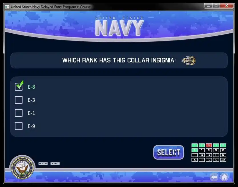 Download web tool or web app Navy DEP Study e-Course