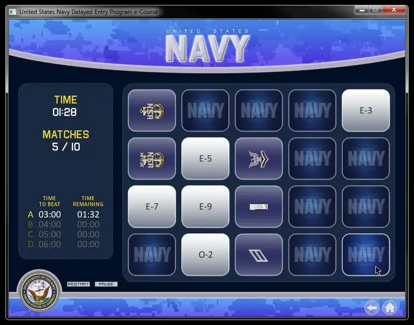 Download web tool or web app Navy DEP Study e-Course