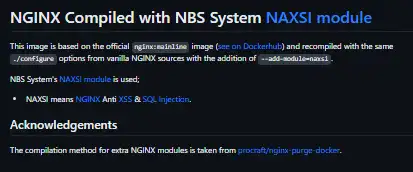 ابزار وب یا برنامه وب ماژول NAXSI را دانلود کنید