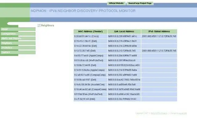 Download web tool or web app NDPMon