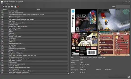 Download web tool or web app NDSRomrenamer to run in Windows online over Linux online