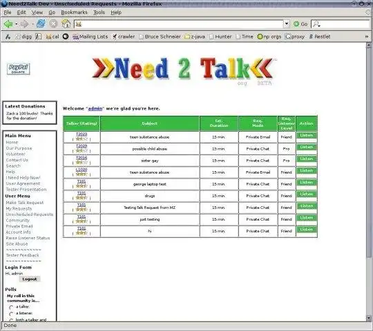 웹 도구 또는 웹 앱 Need2talk 다운로드 - 요청 흐름 서비스(RFS)