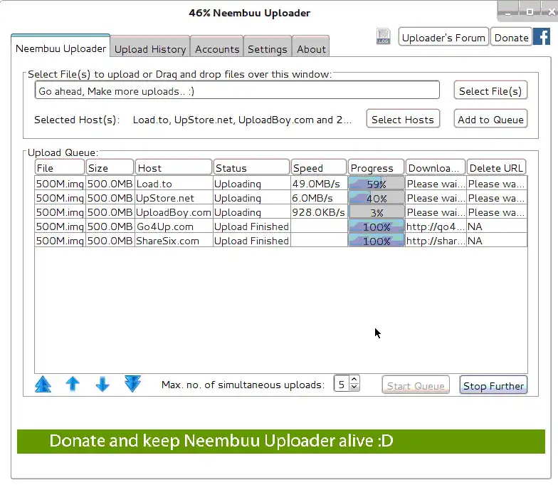 הורד כלי אינטרנט או אפליקציית אינטרנט Neembuu Uploader