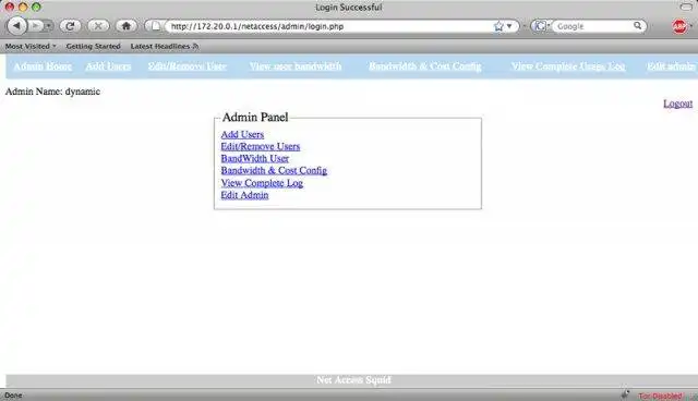 Download web tool or web app netaccess-squid