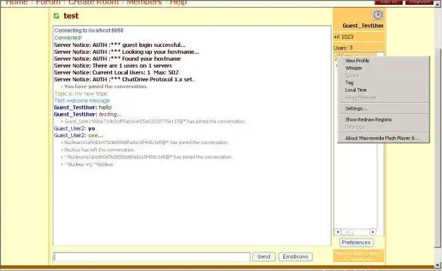 Download web tool or web app Net-Bits.Net Flash IRC Chat Client to run in Linux online