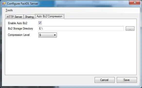Download web tool or web app .Net FastDL Server  to run in Windows online over Linux online